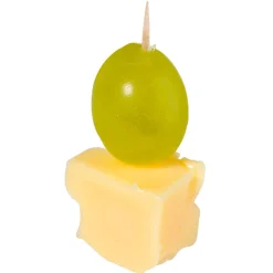 Best DecoWoerner Käse Trauben Spieß Lebensmittel-Attrappe grün