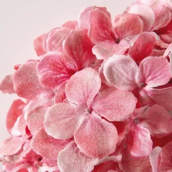 Hot DecoWoerner Kunstblume Hortensie Mit Glitzer, 49 Cm rosa