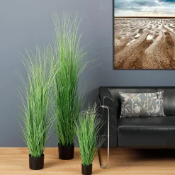 Clearance DecoWoerner Kunstgras Im Topf 150 Cm grün