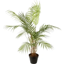 Outlet DecoWoerner Kunstpalme Areca Im Topf, 80 Cm grün