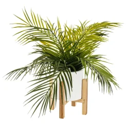 Discount DecoWoerner Kunstpalme Im Topf 40 Cm grün