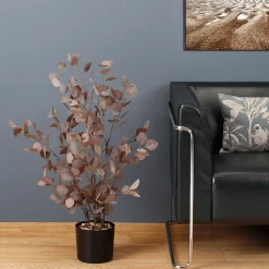 Online DecoWoerner Kunstpflanze Eukalyptus Im Topf, 92 Cm violett