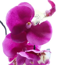 DecoWoerner Kunstpflanze Orchidee Im Topf Pink , 28 Cm rosa