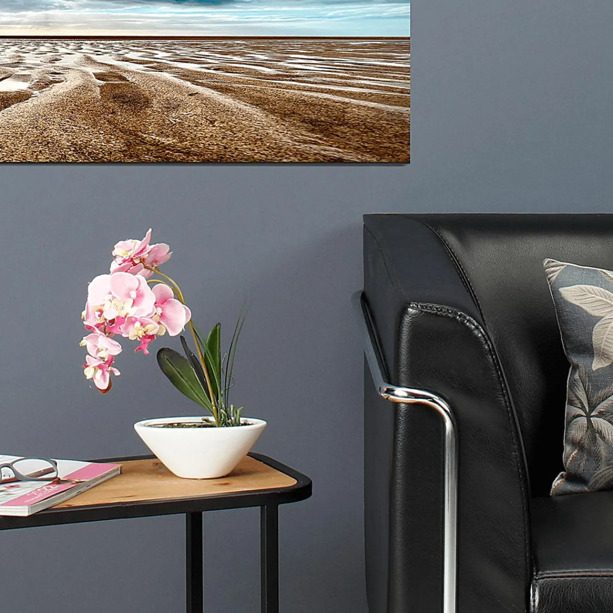 Outlet DecoWoerner Kunstpflanze Orchidee Im Topf , 28 Cm rosa