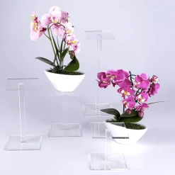 Outlet DecoWoerner Kunstpflanze Orchidee Im Topf , 28 Cm rosa