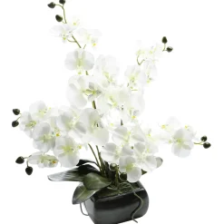 Sale DecoWoerner Kunstpflanze Orchidee In Schale , 40 Cm weiß