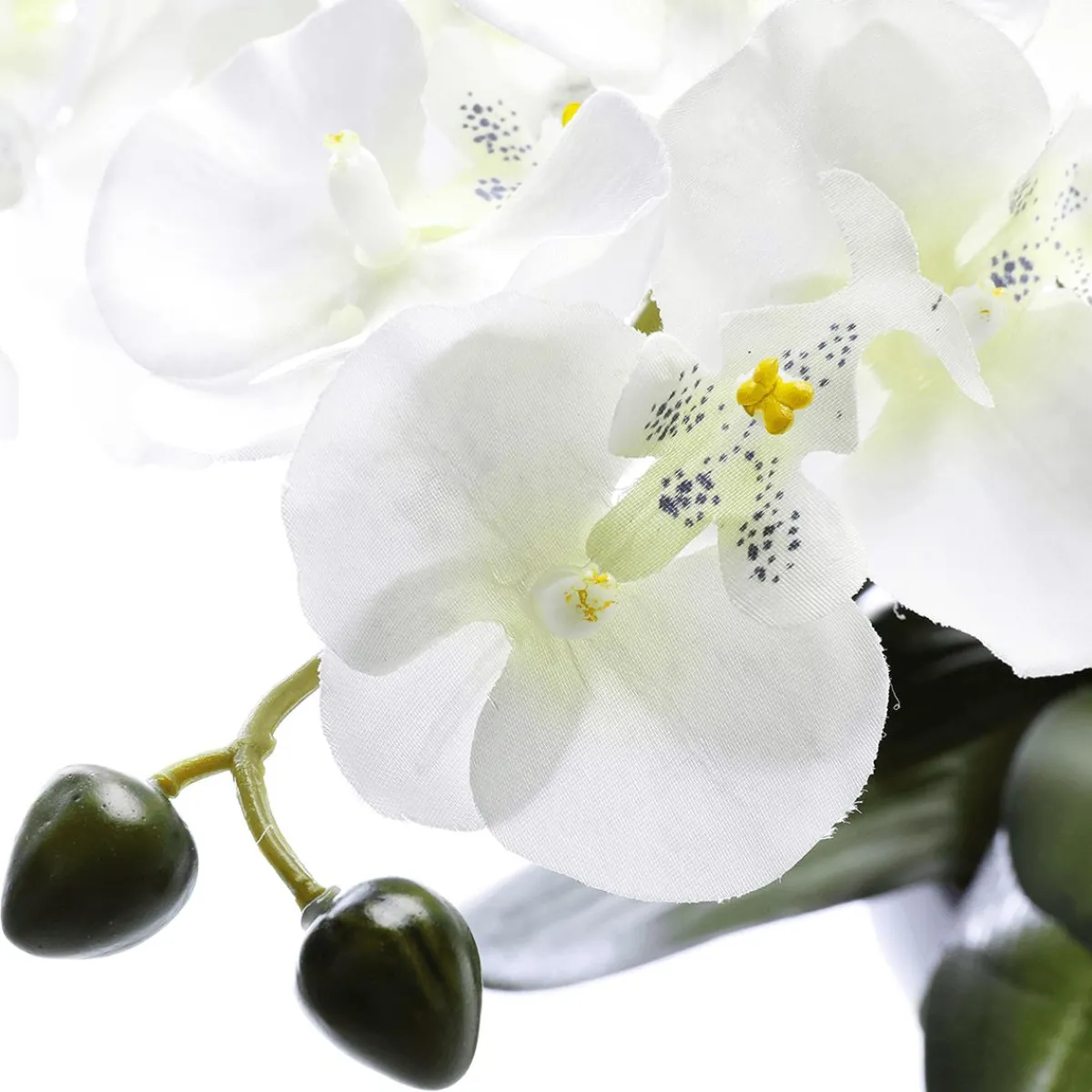 Sale DecoWoerner Kunstpflanze Orchidee In Schale , 40 Cm weiß