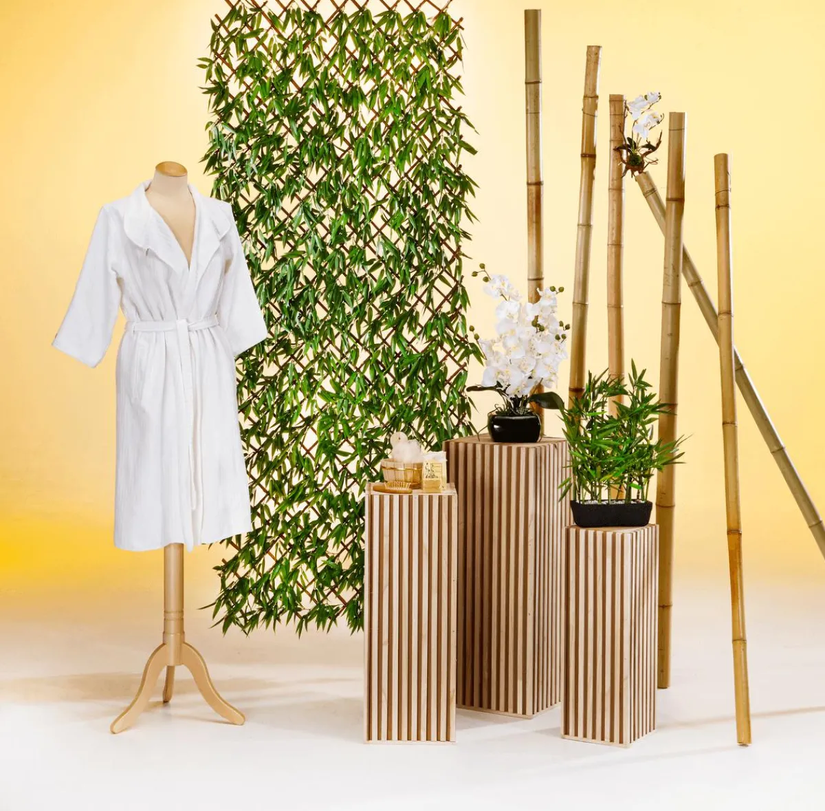 Sale DecoWoerner Kunstpflanze Orchidee In Schale , 40 Cm weiß