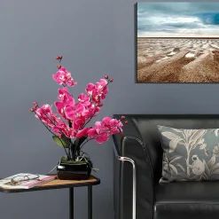 Hot DecoWoerner Kunstpflanze Orchidee In Schale Pink, 40 Cm rosa