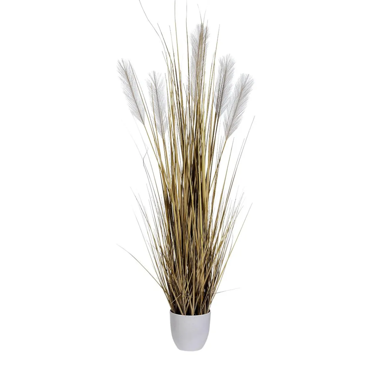 Online DecoWoerner Kunstpflanze Schilfgras Im Topf, 110 Cm Beige