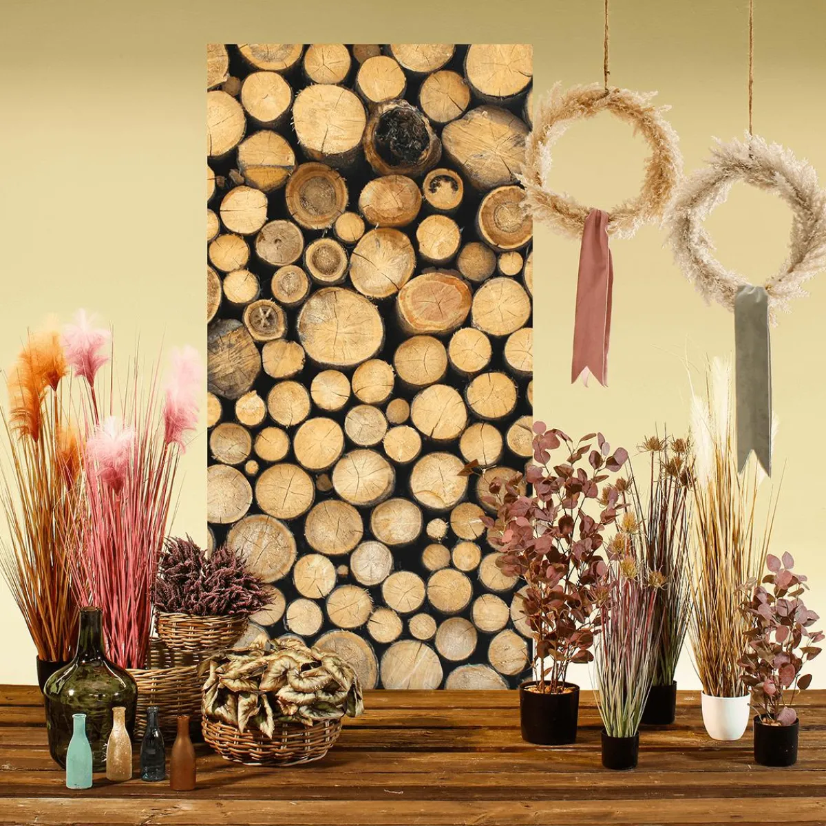 Online DecoWoerner Kunstpflanze Schilfgras Im Topf, 110 Cm Beige