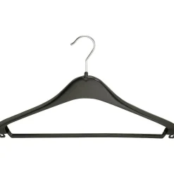 Hot DecoWoerner Kunststoffbügel Mit Steg 44 Cm, 1 Pack à 10 Stück schwarz