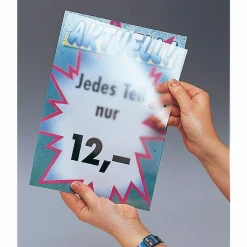 New DecoWoerner Kunststoff-Hülle DIN A4 transparent