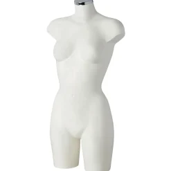 DecoWoerner Kunststoff-Torso Dame 85 Cm, weiß