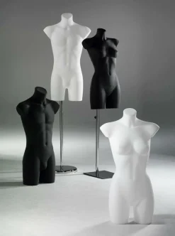 Online DecoWoerner Kunststoff-Torso Dame 81 Cm, weiß