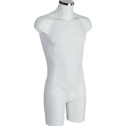 Outlet DecoWoerner Kunststoff-Torso Herr 88 Cm Perl weiß