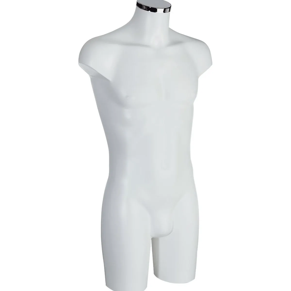 Outlet DecoWoerner Kunststoff-Torso Herr 88 Cm Perl weiß