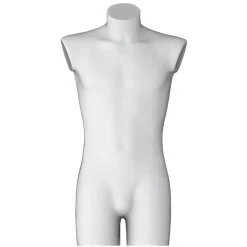 DecoWoerner Kunststoff-Torso Herr 90 Cm, weiß