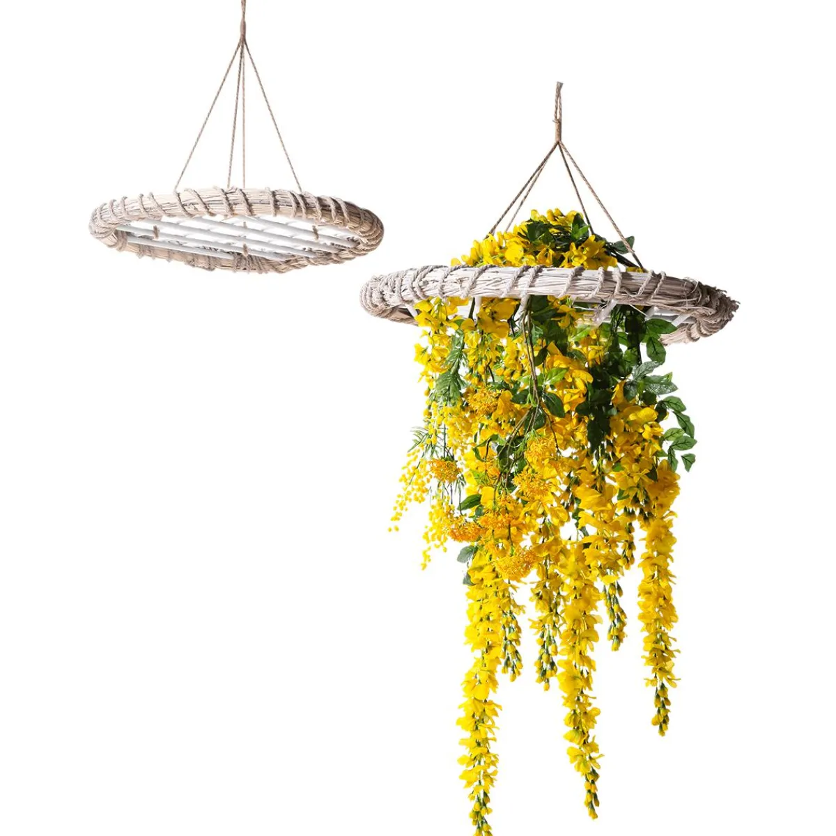 Clearance DecoWoerner Kunstzweig Wisteria Goldregen, 140 Cm, gelb