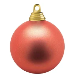 Outlet DecoWoerner Kupfere, Matte Weihnachtskugeln Aus Schwer Entflammbarem Kunststoff, 6 Cm Ø – 24 Stück rot