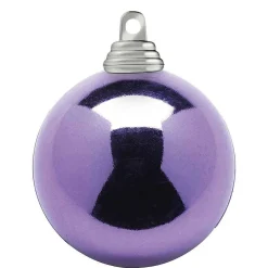 Outlet DecoWoerner Lavendel, Glänzende Weihnachtskugeln Aus Schwer Entflammbarem Kunststoff, 6 Cm Ø – 24 Stück violett