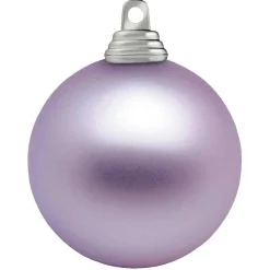 Hot DecoWoerner Lavendel, Matte Weihnachtskugeln Aus Schwer Entflammbarem Kunststoff, 6 Cm Ø – 24 Stück violett