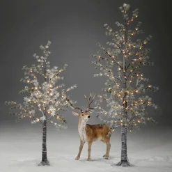 Sale DecoWoerner LED Baum Warmweiß 210 Cm braun