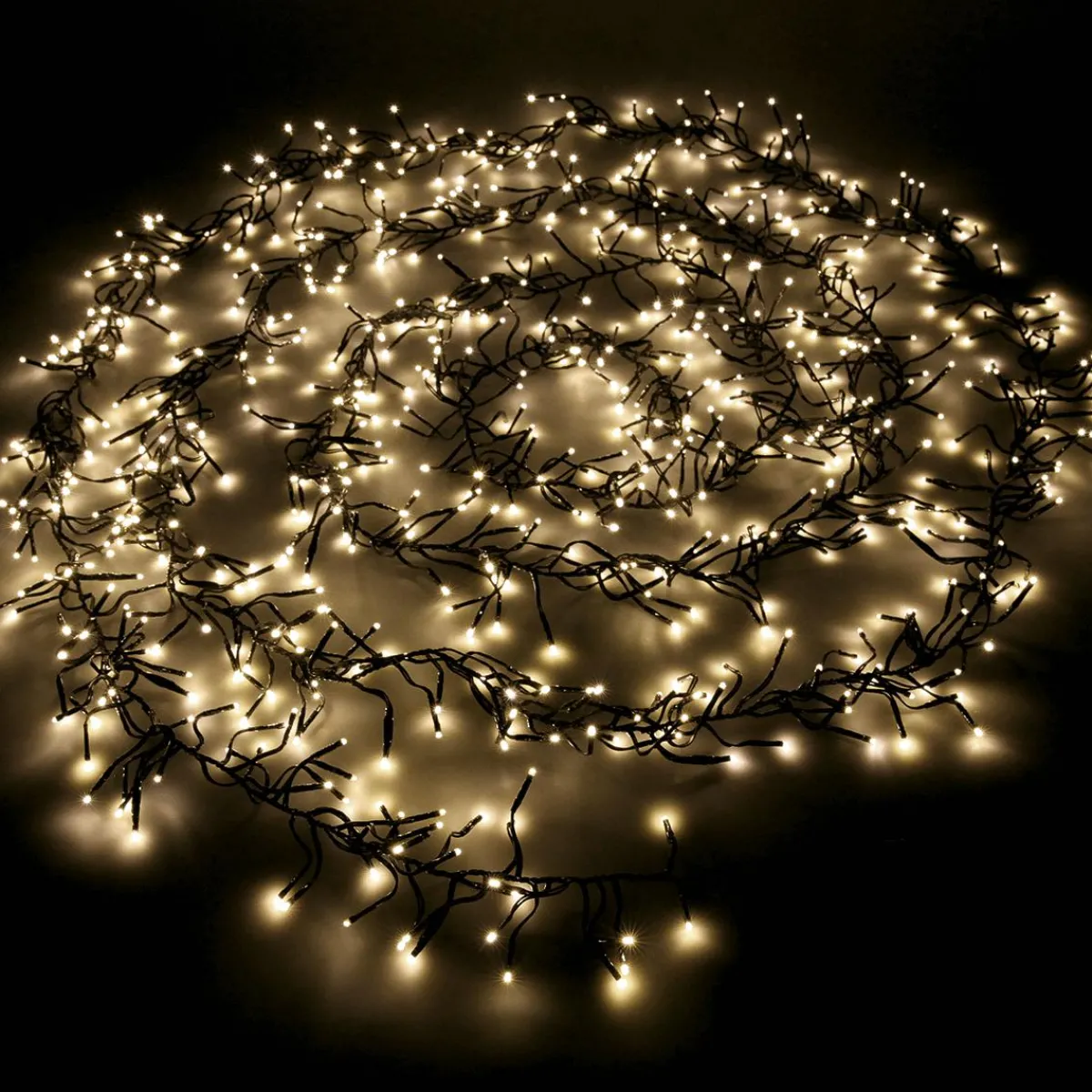 Sale DecoWoerner LED Cluster Lichterkette Mit Timer Für Außen, 600 Cm