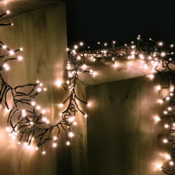 Sale DecoWoerner LED Cluster Lichterkette Mit Timer Für Außen, 600 Cm