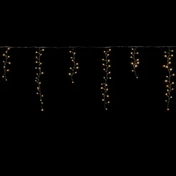 Sale DecoWoerner LED Draht-Icicle Light "Feuerwerk", 385 Cm silber