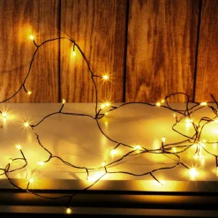 Hot DecoWoerner LED Draht-Lichterkette Twinkle Für Außen, 10 M, schwarz