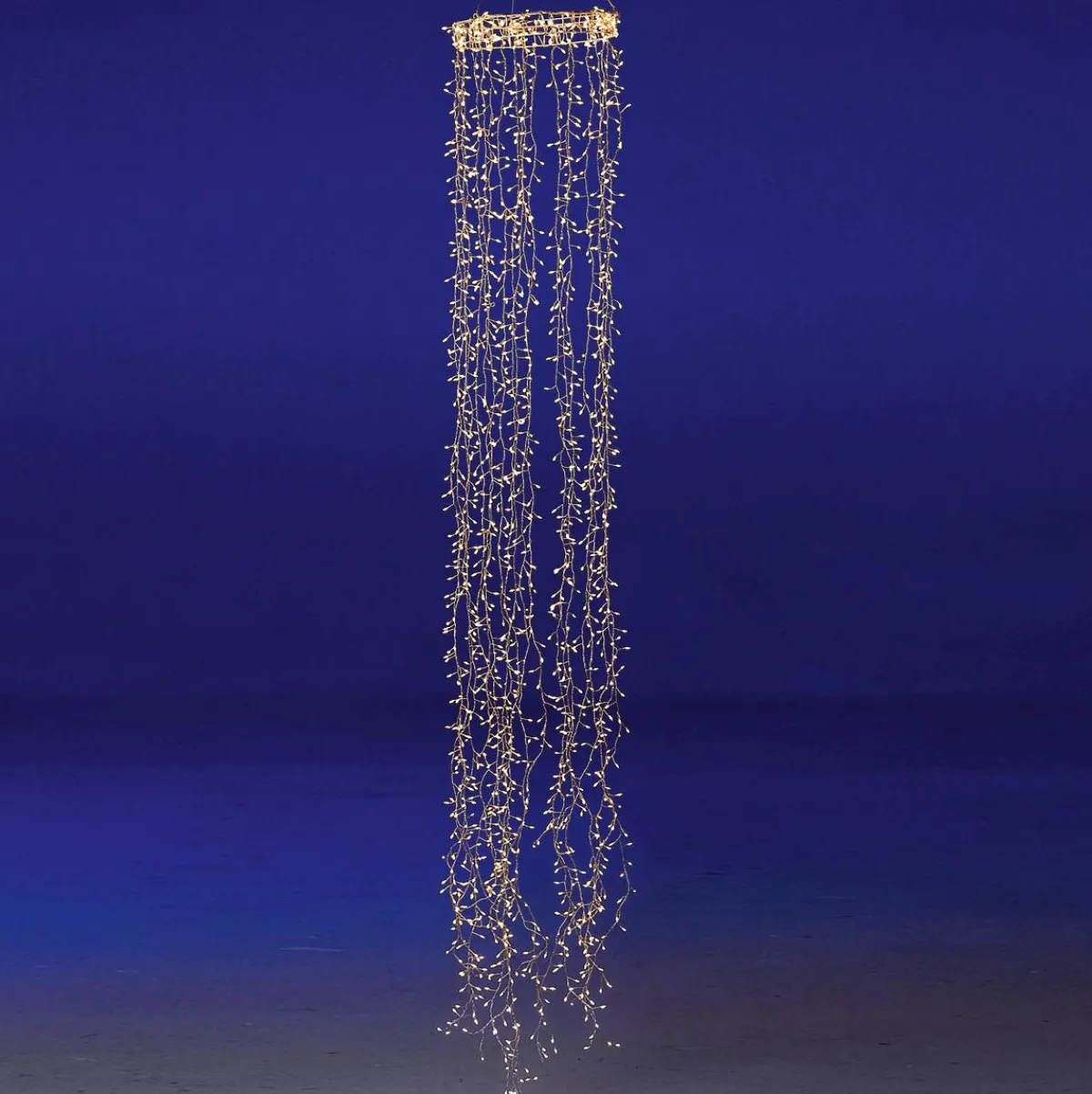 Hot DecoWoerner LED Draht-Lichtring "Feuerwerk", 60 Cm silber