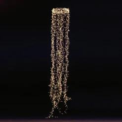 Clearance DecoWoerner LED Draht-Lichtring "Feuerwerk", 185 Cm silber
