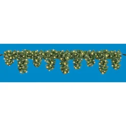 Best DecoWoerner LED Eiszapfen-Tannengirlande Für Außen, 270 Cm grün