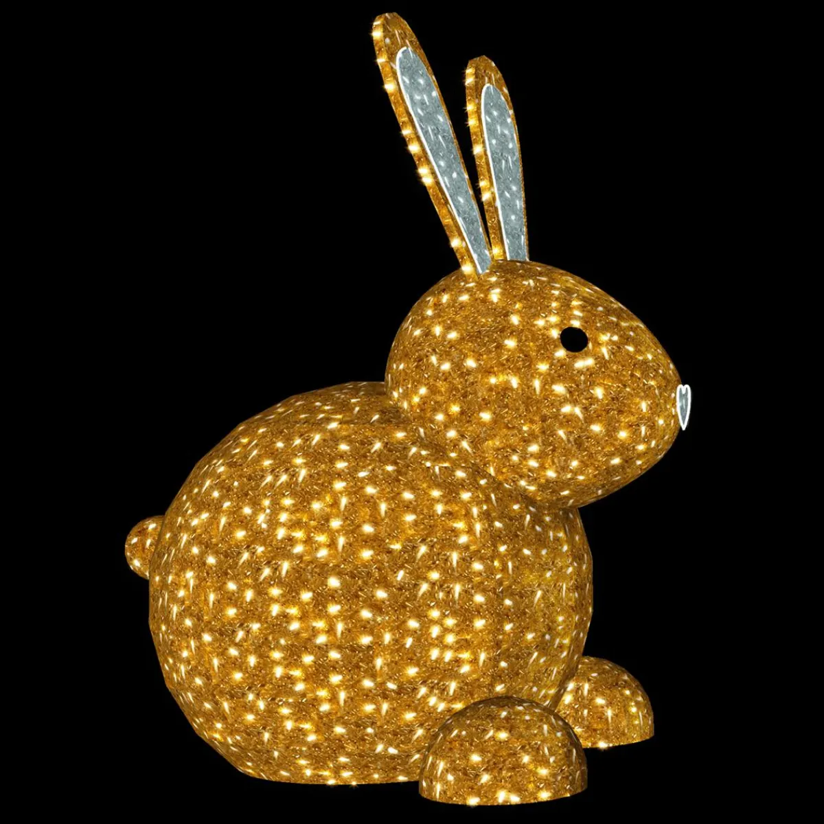 Clearance DecoWoerner LED Hase Sitzend Für Außen 180 X 130 Cm gold