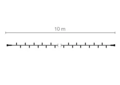 Clearance DecoWoerner LED Kupplungslichterkette Für Außen IP67, 10 M, Ohne Zuleitung schwarz