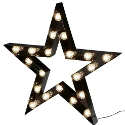 Hot DecoWoerner LED Leuchtstern, 95 Cm schwarz