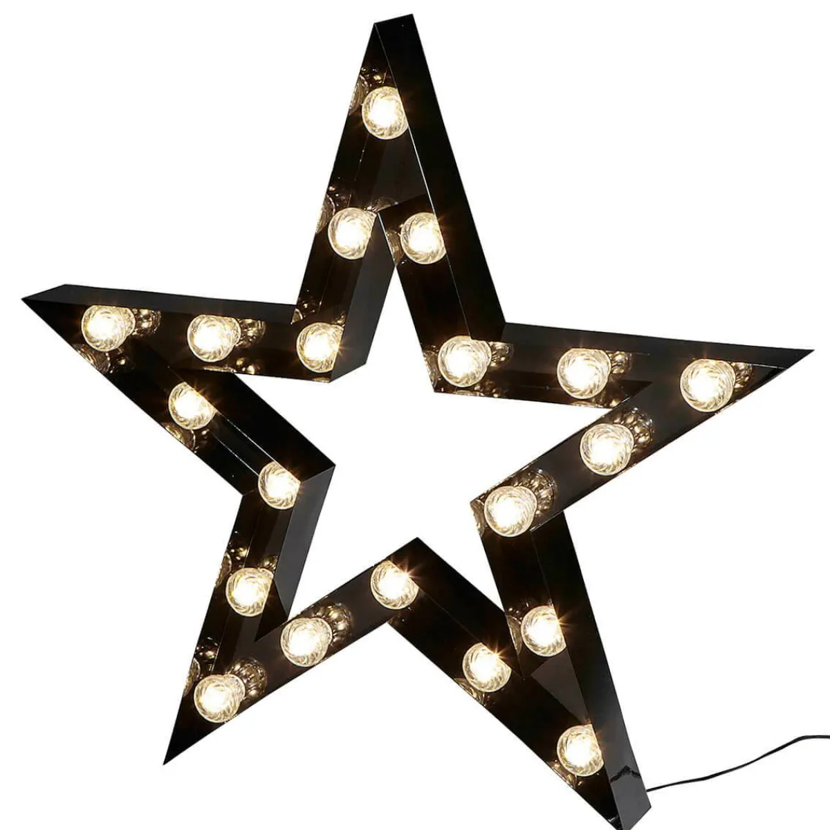 Hot DecoWoerner LED Leuchtstern, 95 Cm schwarz
