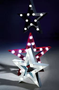 Hot DecoWoerner LED Leuchtstern, 95 Cm schwarz