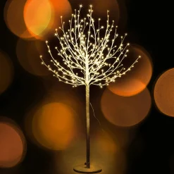 Discount DecoWoerner LED Lichterbaum, 150 Cm weiß