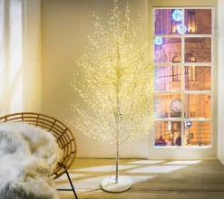 New DecoWoerner LED Lichterbaum, 180 Cm weiß
