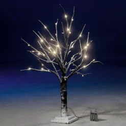 New DecoWoerner LED Lichterbaum Für Innen, 70 Cm braun