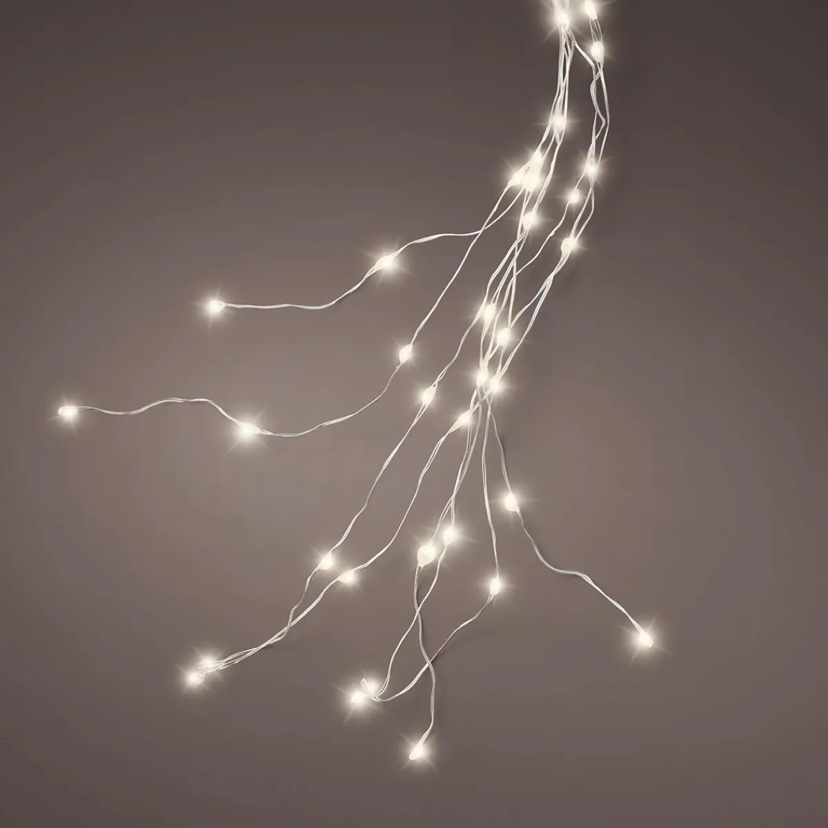 Sale DecoWoerner LED Lichterbündel 190 Cm silber