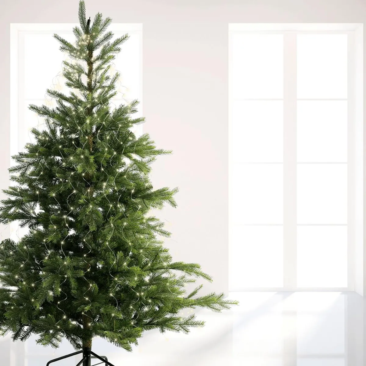 Sale DecoWoerner LED Lichterbündel 190 Cm silber