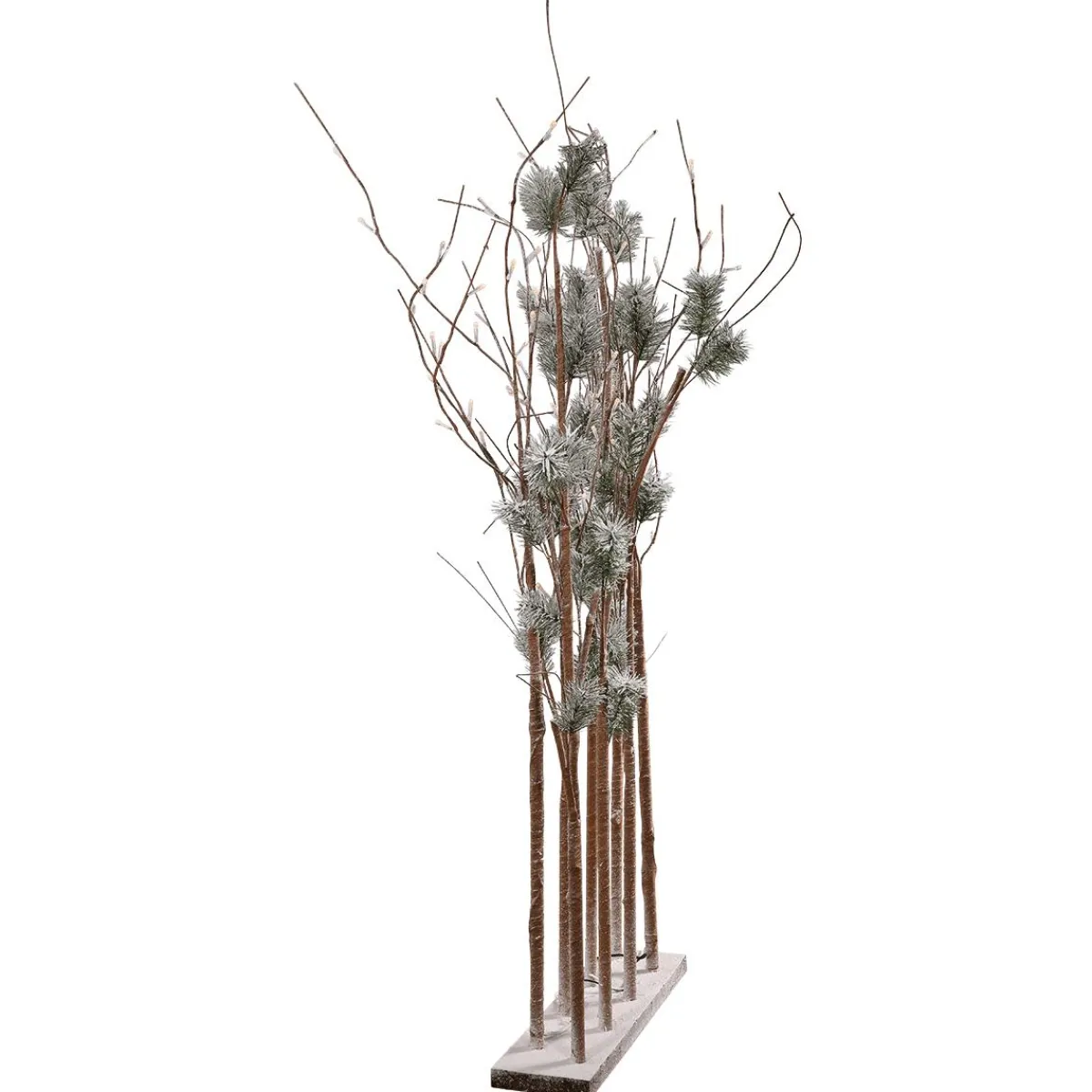 DecoWoerner LED Lichterzweige Kiefer, 130 Cm braun