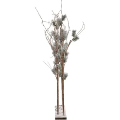 DecoWoerner LED Lichterzweige Kiefer, 130 Cm braun