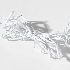 New DecoWoerner LED Lichtvorhang Blinkend Für Außen, 100 Cm weiß