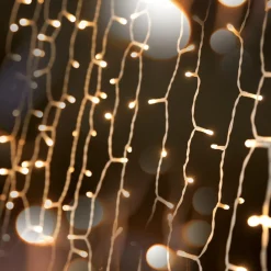 Best DecoWoerner LED Lichtvorhang Für Außen, 300 Cm weiß