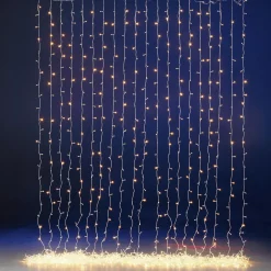 New DecoWoerner LED Lichtvorhang Für Außen, 720 Cm weiß
