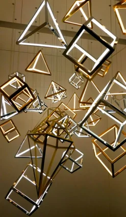 Outlet DecoWoerner LED Würfel Dimmbar, 20 X 20 Cm silber